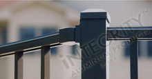 Horizontal Adjustable Rail Mounting Bracket For Aluminum Fence Panels