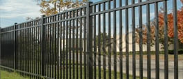 Black San Marino Ultimate Aluminum Commercial Fence and Gate