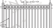 Napa Valley Aluminum Fences and Gates Schematics