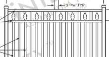 Sanibel Aluminum Fences and Gates Schematics