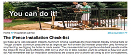 Online Step-By-Step Information On Proper Aluminum Fence Installation