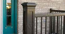 Decorative Aluminum Column Designed To Wrap Around Existing Fence Posts