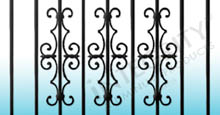 Aluminum Fence Scrolls