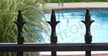 Fleur de Lis Finials Aluminum Spear Top Fence Style