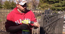 Attaching Aluminum Gate To Aluminum Corner Post