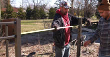 Preparing Space For Aluminum Gate Installation