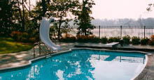 Unobstructed View Of Pool Without the Aluminum Black Boca Grand Metal Pool Fence Blocking Your View