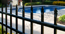 Bella Vista Aluminum Pool Fencing With Flat Finials