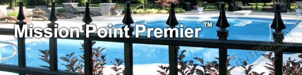 Mission Point Ornamental Commercial Fence With Finials