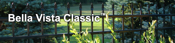 Bella Vista Ornamental Residential Fence With Flat Finials