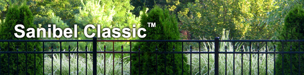Sanibel Ornamental Residential Fence With Flattened Finials