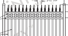 Castile Aluminum Fences and Gates Schematics