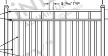 Santa Monica Aluminum Fences and Gates Schematics