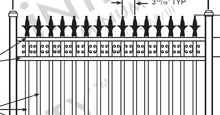 Valencia Aluminum Fences and Gates Schematics