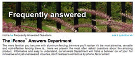 Online Tool To Answer Questions Related To Aluminum Fencing Products