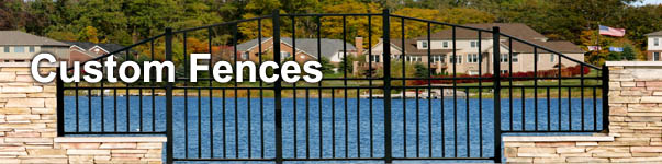 Non-Conforming Custom Aluminum Fence Installed