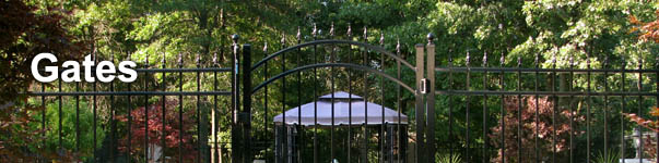 Mission Point Commercial Aluminum Gates in Black