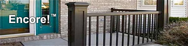 Black Aluminum Handrailing Installed on Front Porch