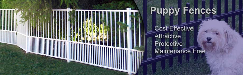 Aluminum Fences puppy pickets